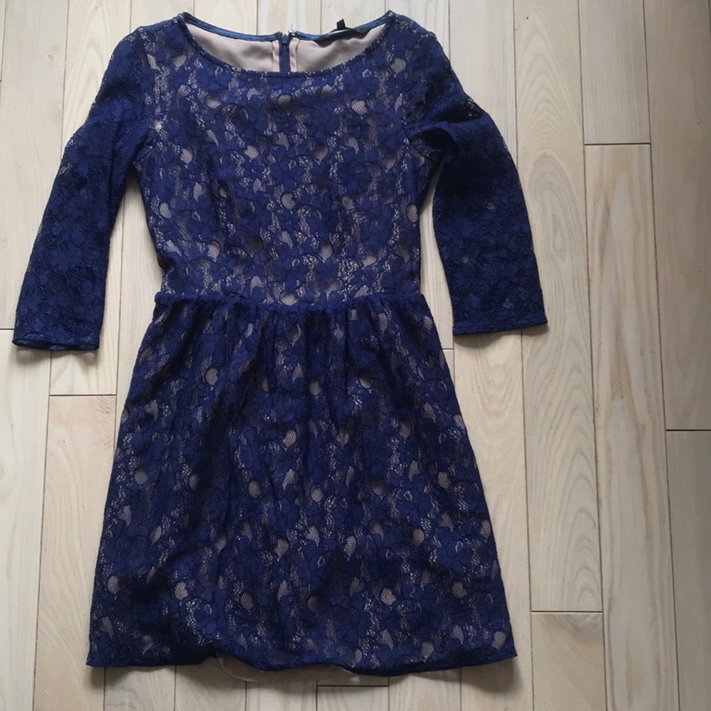 FCUK blue lace dress